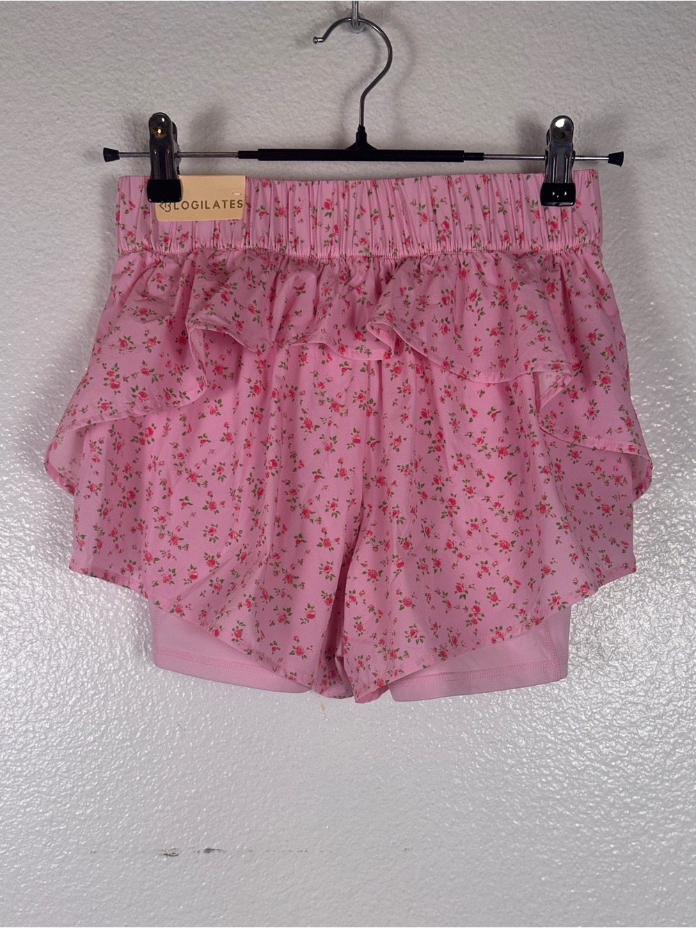 Blogilates Ruffle Short High Rise Ruffle Floral
Pink Knit Elastic Waist XS - Picture 2 of 6